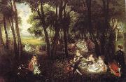 Country Pursuits, Jean-Antoine Watteau